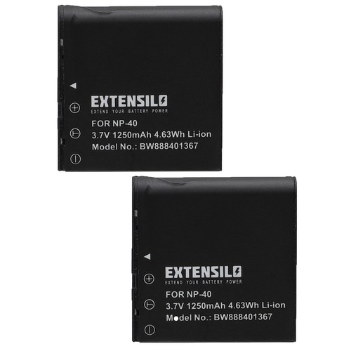 Batteria per casio exilim - 2x,